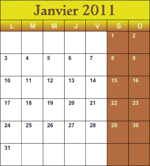 Calendrier